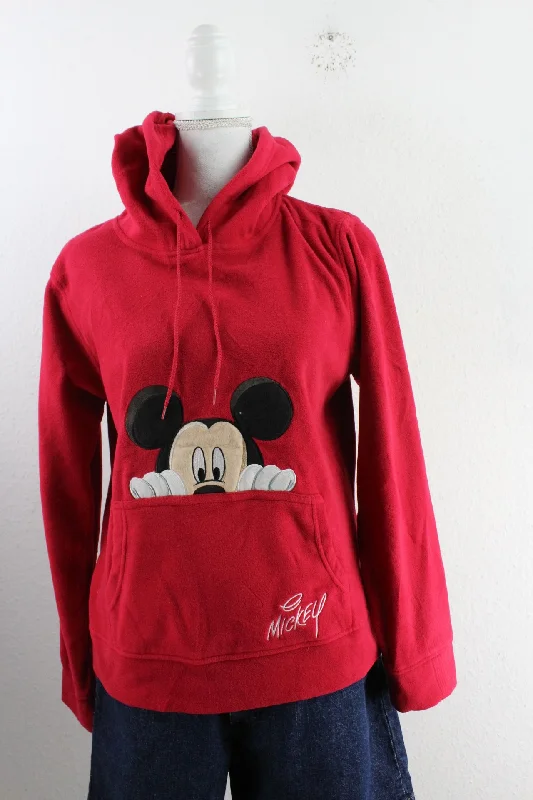 Vintage Mickey Hoodie (L) Hoodie with Camouflage Military Edgy