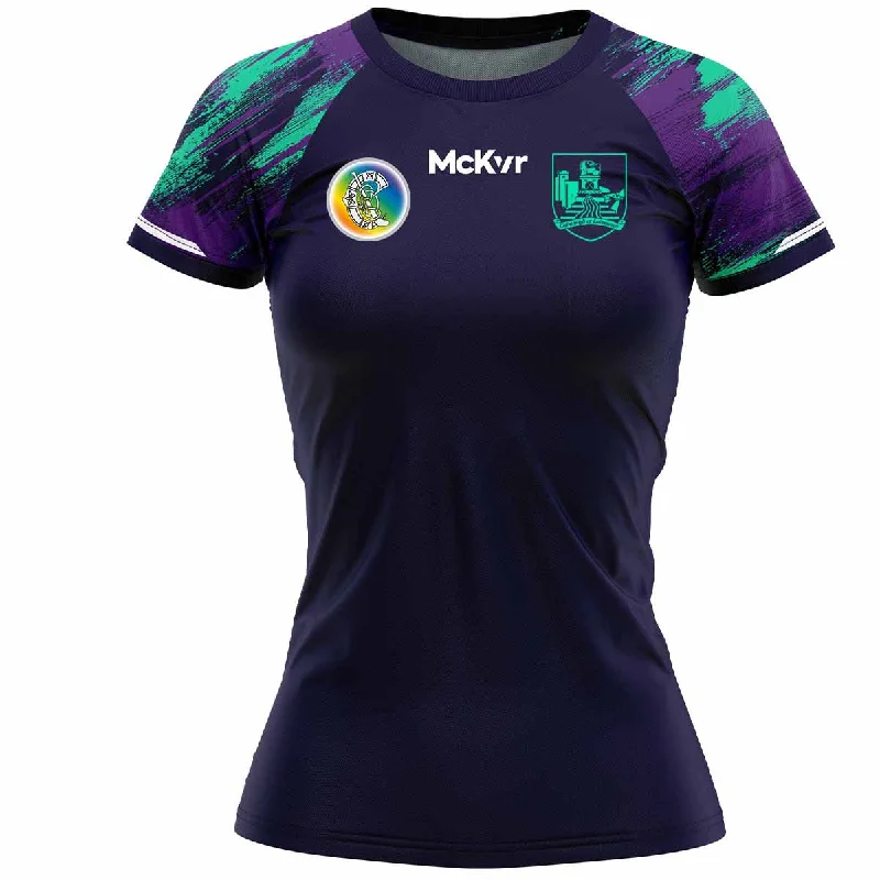 Mc Keever Limerick Camogie Official Training Jersey - Adult - Navy/Purple Long Sleeve Jersey Tee