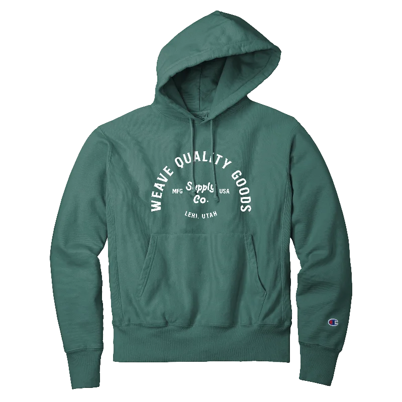 Champion ® Reverse Weave ® Garment-Dyed Hooded Sweatshirt - Supply Co. Design Cotton Hoodie Fleece Lining Warmth