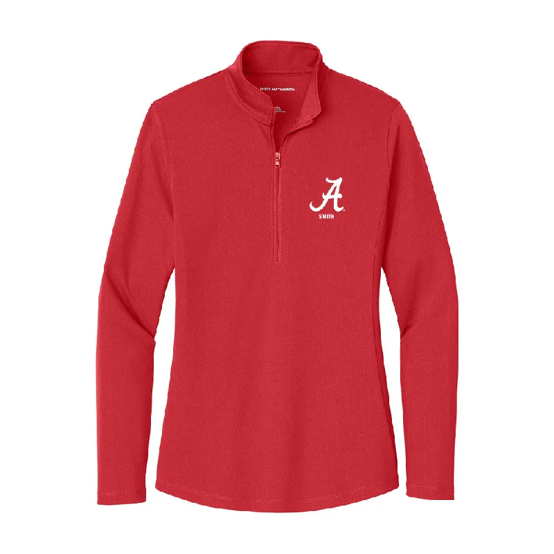 Alabama - NCAA Women's Soccer : Isabel Smith - Women's Lightweight Quarter Zip Jacket Faux Fur Fabric Real Fur Fabric Shearling Fabric Alabama - NCAA Women's Soccer : Isabel Smith - Women's Lightweight Quarter Zip Jacket Faux Fur Fabric Real Fur Fabric Shearling Fabric