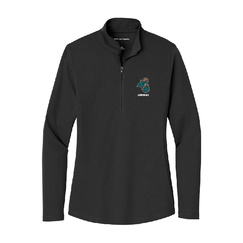Coastal Carolina - NCAA Women's Soccer : Aris Lamanna - Women's Lightweight Quarter Zip Jacket Ribbed Jacket Pleated Jacket Ruffled Jacket Coastal Carolina - NCAA Women's Soccer : Aris Lamanna - Women's Lightweight Quarter Zip Jacket Ribbed Jacket Pleated Jacket Ruffled Jacket
