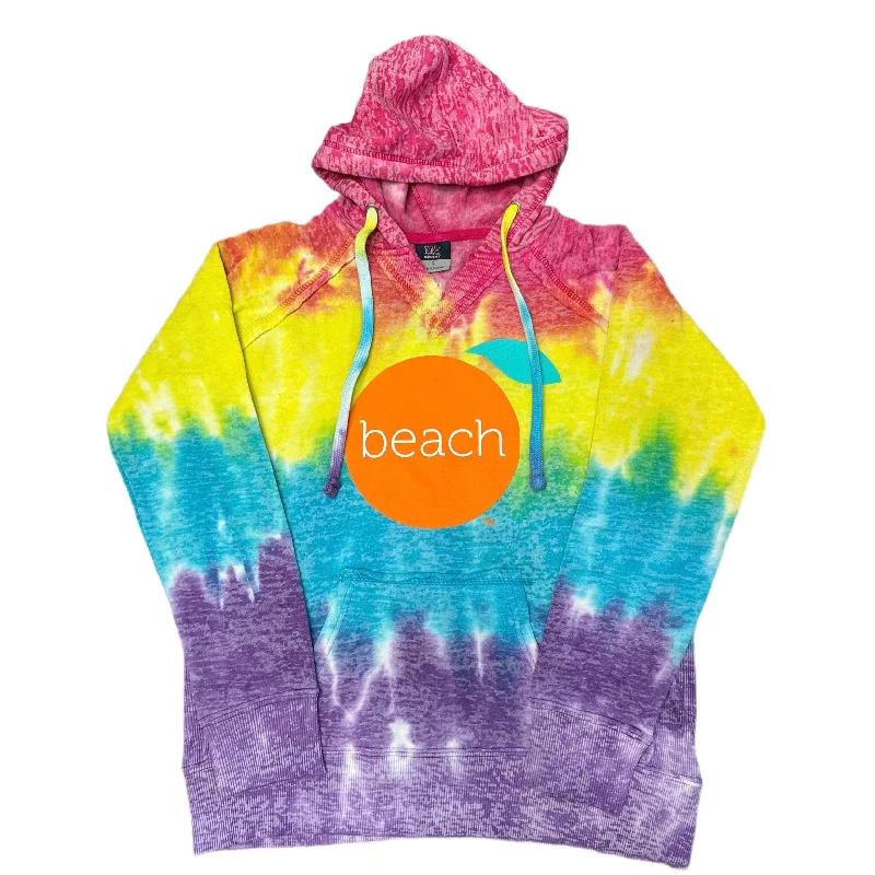 Orange Beach Hoodie Burnout Hoodie with Full-Zip Functional Layering