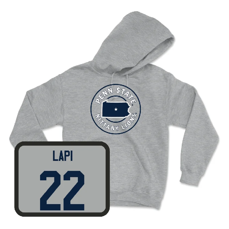 Sport Grey Women's Soccer State Hoodie - Rowan Lapi Hoodie with Gradient Ombre Colorful