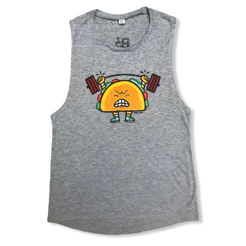 Taco Gains Ladies Muscle Tank floral tank top