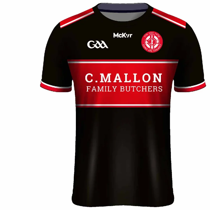 Mc Keever Tir na nOg GAA Alternate Jersey - Adult - Black Player Fit Round Neck Jersey Tee Mc Keever Tir na nOg GAA Alternate Jersey - Adult - Black Player Fit Round Neck Jersey Tee