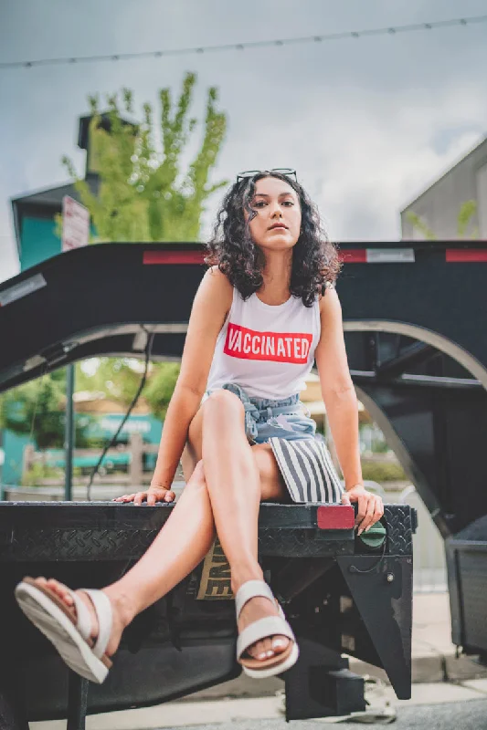 Vaccinated Tank halter tank top