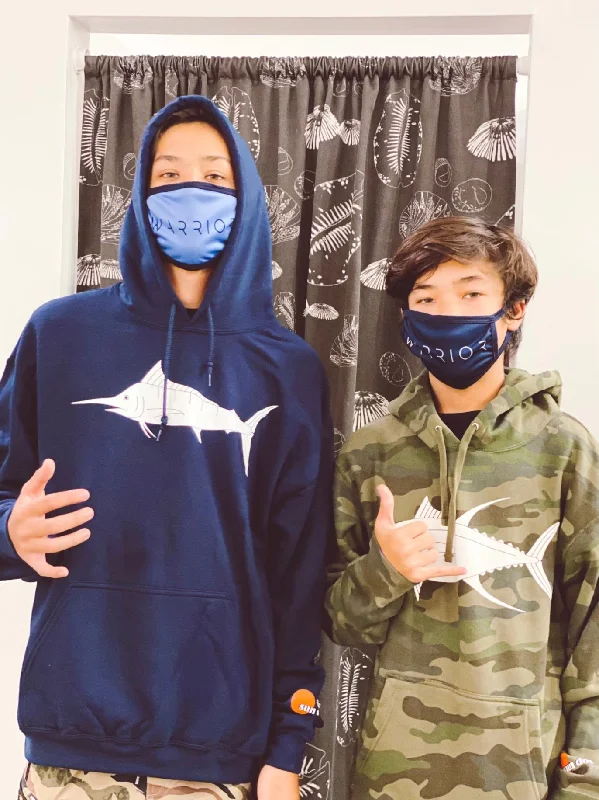 SALE - Adult Fish Flag Sweatshirt / Hoodie Hoodie with Zipper Versatile Modern