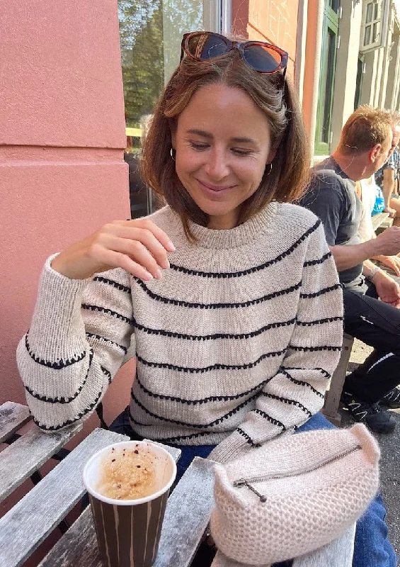 Festival Sweater - My Size, Petite Knit. Knitting Pattern Turtle Neck Boat Neck Asymmetrical Neck
