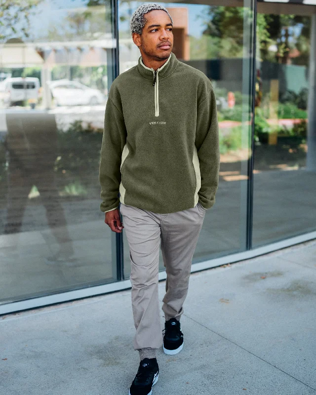 Error 92 Mock Neck Sweatshirt - Winter Moss Hoodie with Reflective Safety Nightwear