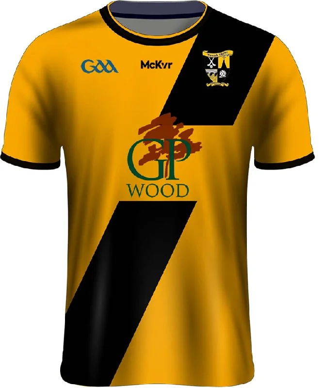 Mc Keever St Marys GAA Official Jersey - Adult - Amber/Black Business Jersey Tee