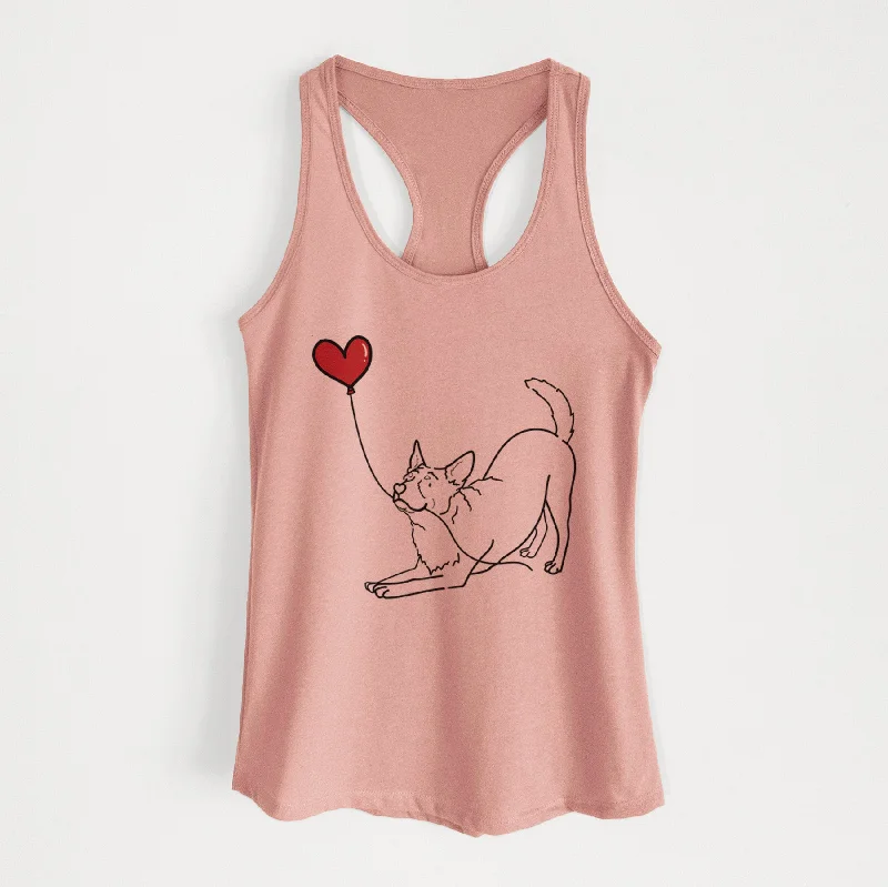 Australian Cattle Dog Heart String - Women's Racerback Tanktop sexy tank top