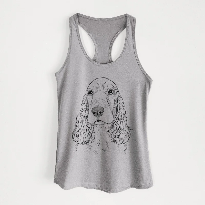 Henry the English Cocker Spaniel - Women's Racerback Tanktop fitness tank top