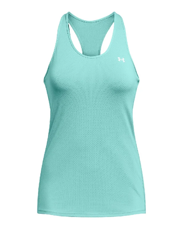 Under Armour Womens HeatGear Armour Racer Tank Top beige tank top