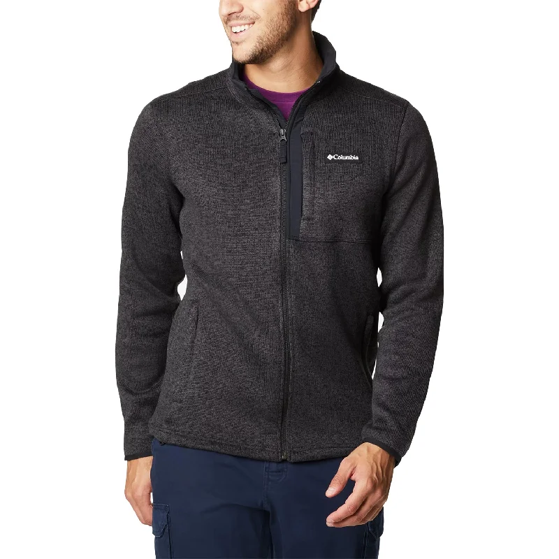 Men's Columbia Sweater Weather Fleece Full Zip Jacket City Black Heather Stylish Fashionable Trendy