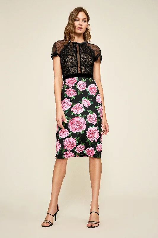 TADASHI SHOJI-ROSTA FLORAL PRINT DRESS - Size 4 in Austin Tunics Leisure comfortable TADASHI SHOJI-ROSTA FLORAL PRINT DRESS - Size 4 in Austin Tunics Leisure comfortable