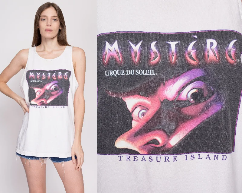 90s Cirque Du Soleil Mystere Tank Top - Unisex Large workout tank top