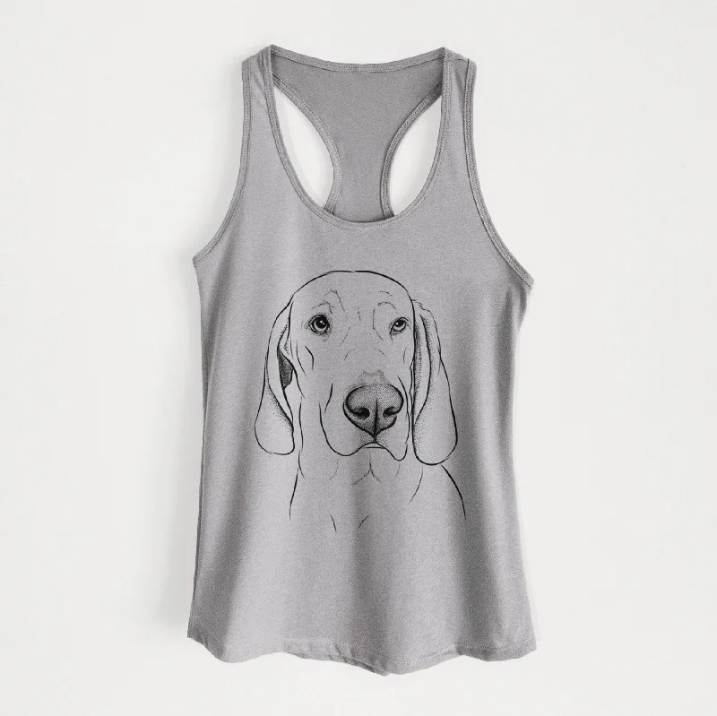 Beauregard the American Redbone Coonhound - Women's Racerback Tanktop mesh tank top