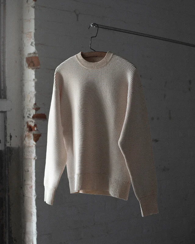 Nagnata Sonny Crewneck Sweater Welt Pockets Slit Pockets Flap Pockets