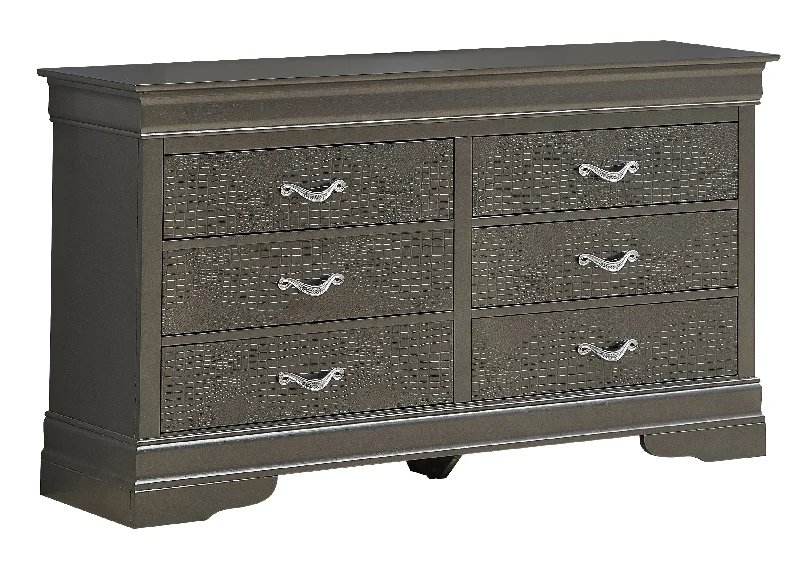 Glory Lorana G6502-D Dresser , Metalic Black G6502-D Casual Short Summer