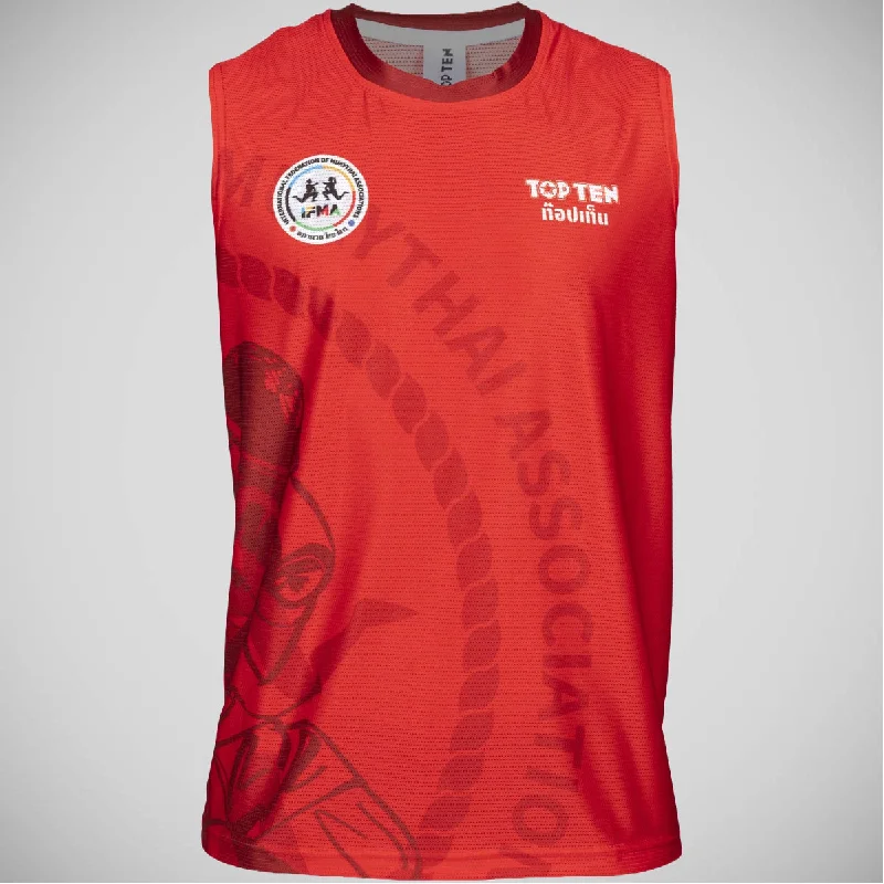 Top Ten Salamaa IFMA Tank Top Red relaxed fit tank