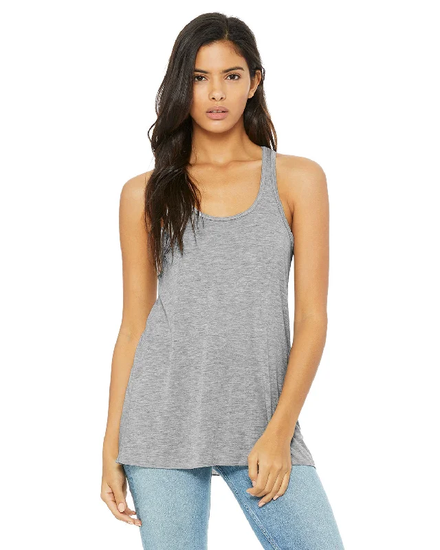 Bella + Canvas B8800 Ladies' Flowy Racerback Tank one shoulder tank