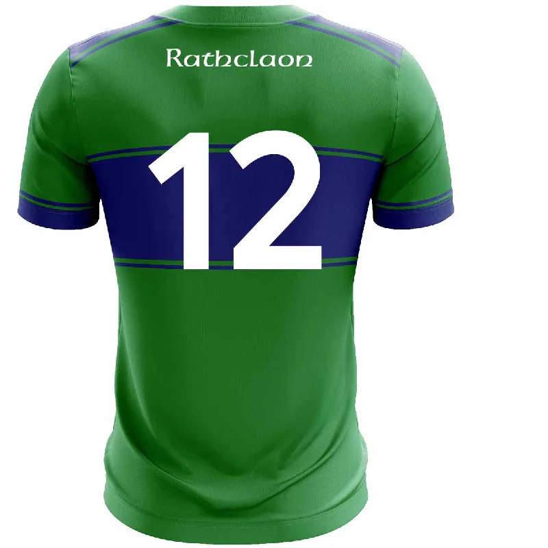 Mc Keever Rathcline GAA Numbered Playing Jersey - Adult - Green Bamboo Jersey Tee