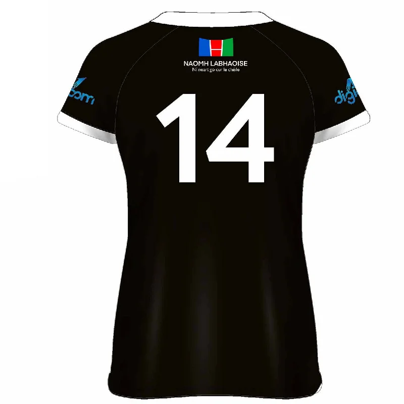 Mc Keever Naomh Labhaoise CLG Numbered Playing Jersey - Womens - Black Round Neck Jersey Tee Mc Keever Naomh Labhaoise CLG Numbered Playing Jersey - Womens - Black Round Neck Jersey Tee
