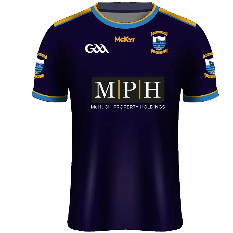 Mc Keever Salthill Knocknacarra GAA Away Jersey - Adult - Navy Player Fit Branded Jersey Tee