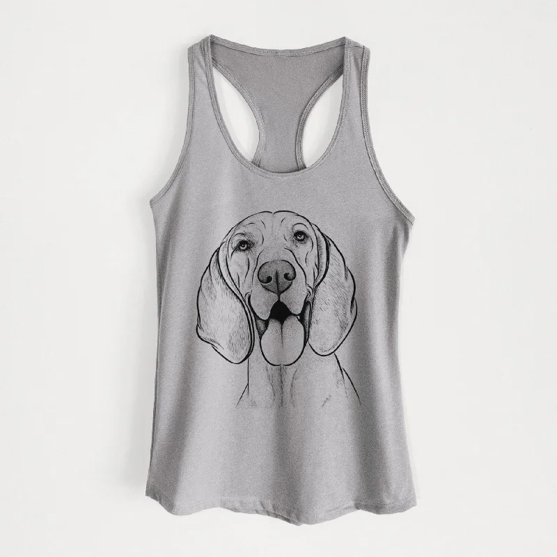Winston the Redbone Coonhound - Women's Racerback Tanktop flexible tank top