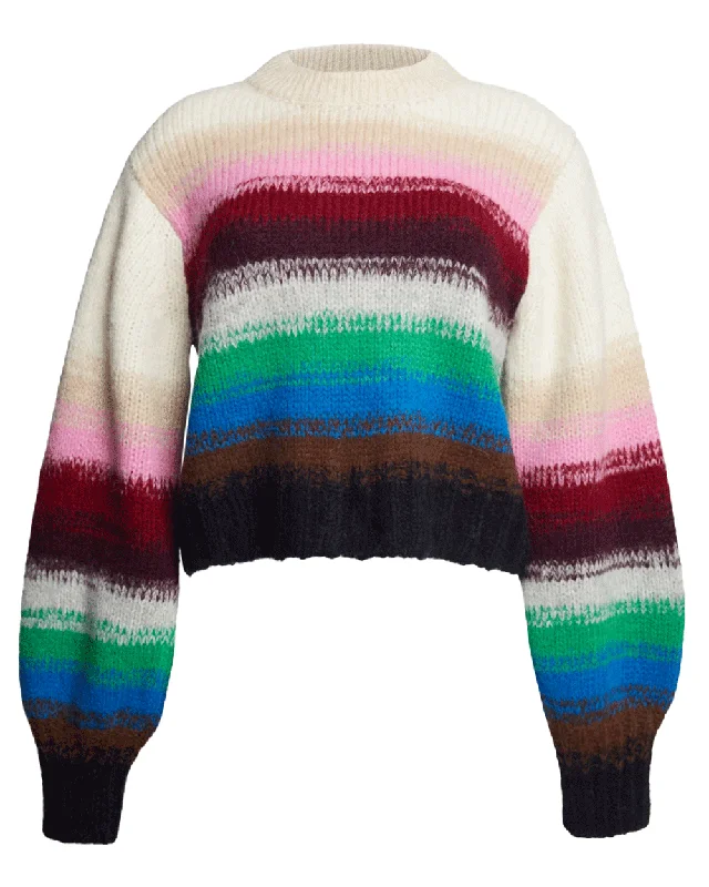 Multicolor Haley Sweater Handmade Hand-knitted Hand-woven