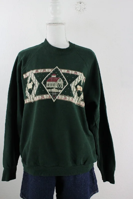 Vintage Fram Sweatshirt (XL) Hoodie with Magnetic Closure Innovative Modern