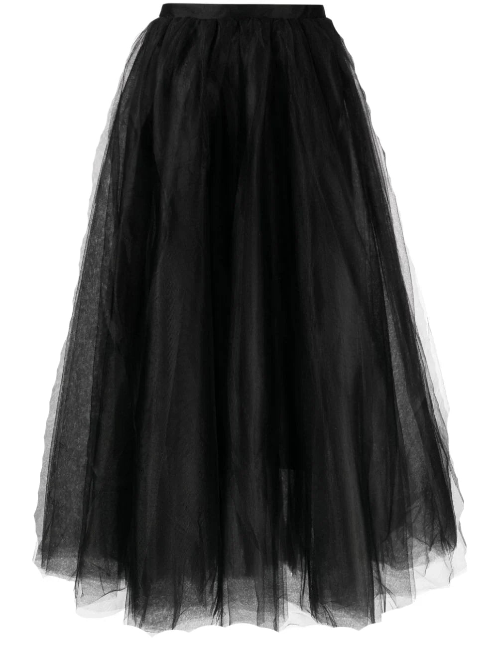Tulle Skirt - Black chiffon skirt lightweight