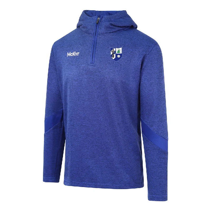 Mc Keever Monasterevan GFC Core 22 1/4 Zip Hoodie - Adult - Royal Hoodie with Button Classic Timeless