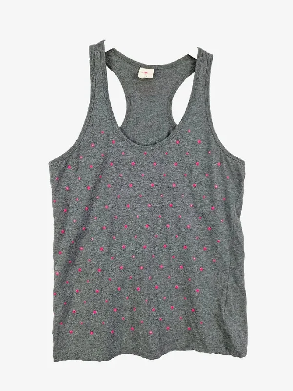Running Bare Fluro Spotted Exercise Tank Top Size 12 peach tank top