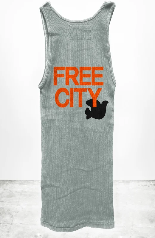 FREECITY RTU/1999 SUPERVINTAGE TANK -Silverfeet fashionable tank top
