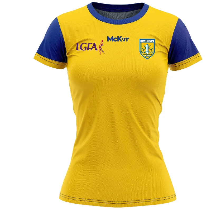 Mc Keever Na Fianna LGFA Dublin Match Jersey - Womens - Yellow Branded Jersey Tee