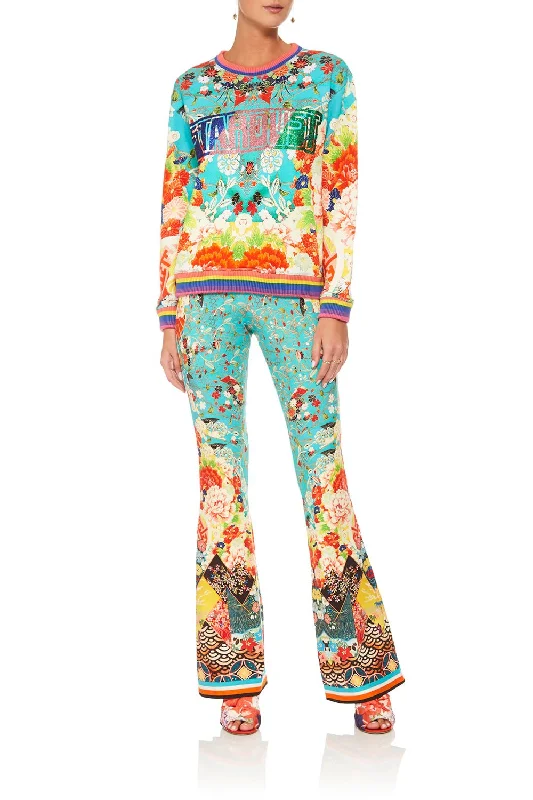CORE SWEATER GALAXY GIRL Glossy Satin Silk