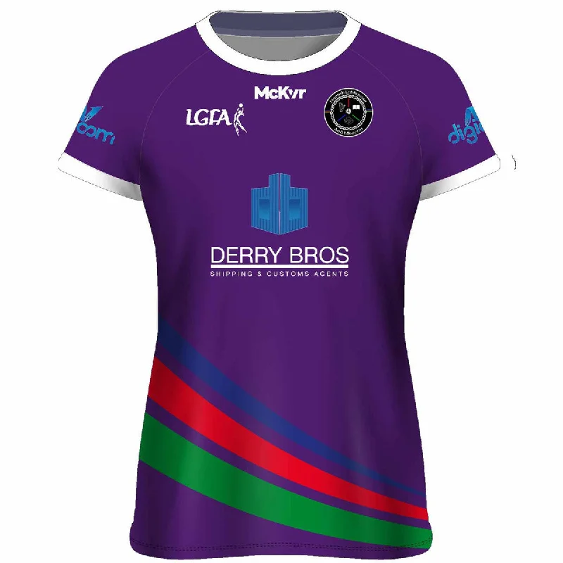 Mc Keever Naomh Labhaoise CLG Goalkeeper Jersey - Womens - Purple Scoop Neck Jersey Top Mc Keever Naomh Labhaoise CLG Goalkeeper Jersey - Womens - Purple Scoop Neck Jersey Top