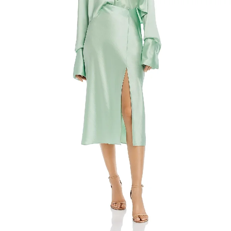 Alexander Wang Womens Side Slit Dressy Midi Skirt lace skirt delicate