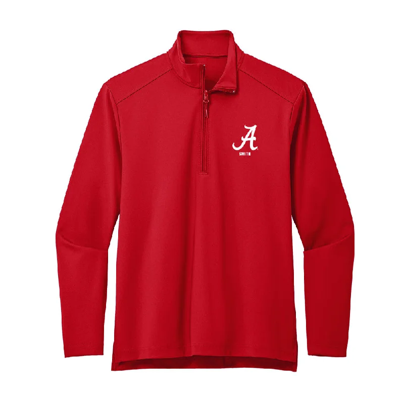 Alabama - NCAA Women's Soccer : Isabel Smith - Premium Quarter Zip Jacket Snapped Jacket Toggled Jacket Drawstring Jacket Alabama - NCAA Women's Soccer : Isabel Smith - Premium Quarter Zip Jacket Snapped Jacket Toggled Jacket Drawstring Jacket