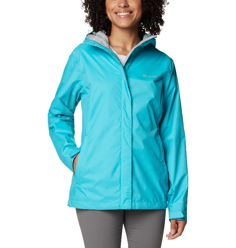 Columbia - Women's Arcadia™ II Rain Jacket Stand-Up Collar Roll-Neck Collar Turtle Neck Columbia - Women's Arcadia™ II Rain Jacket Stand-Up Collar Roll-Neck Collar Turtle Neck