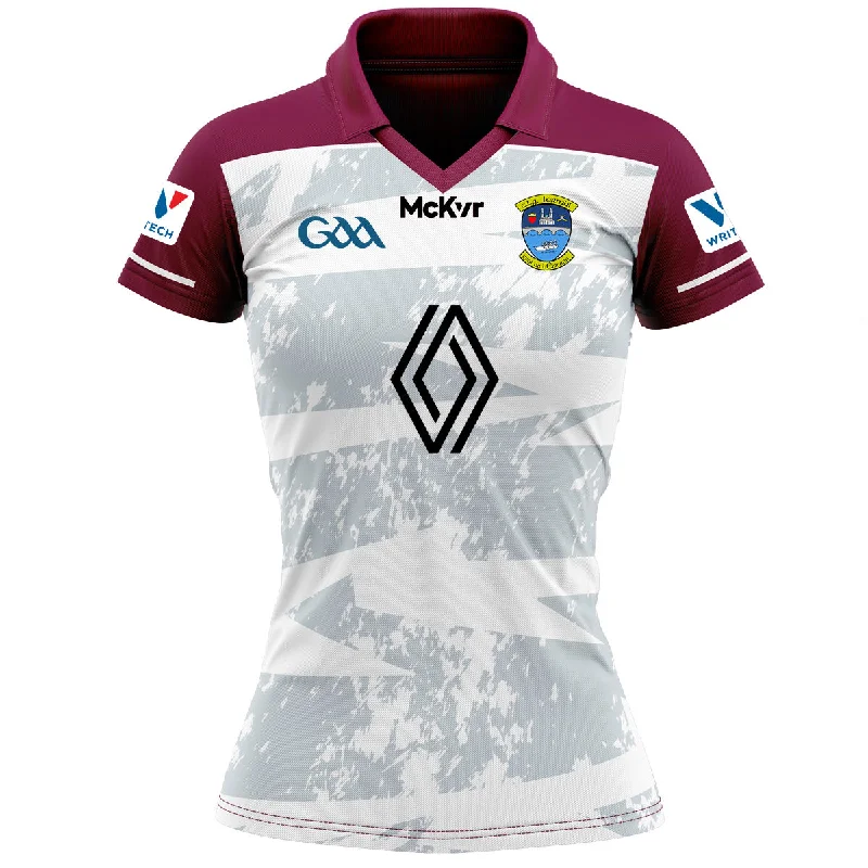 Mc Keever Westmeath GAA Goalkeeper Jersey - Womens - White/Maroon Ash Gray Jersey Tee