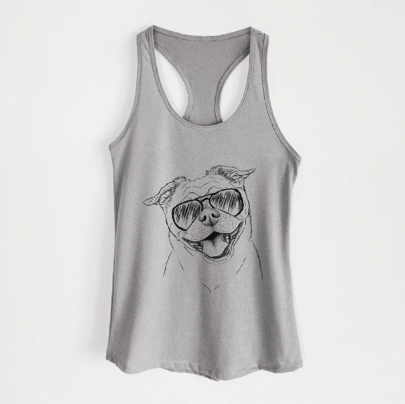 Riley the Chug - Women's Racerback Tanktop mint tank top