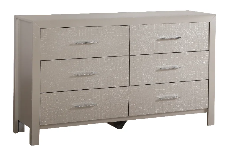 Glory Glades G4200-D Dresser , Silver Champagne G4200-D Tunics Luxurious high-end