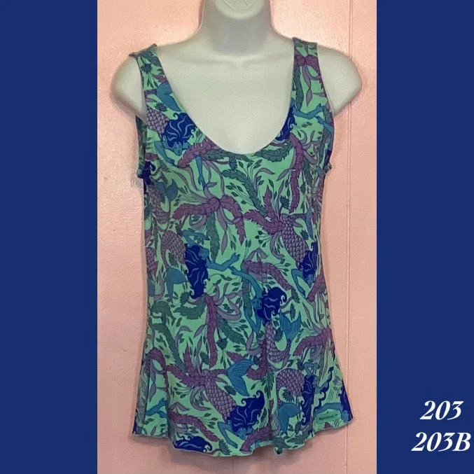 203 - 203B , Bias cut tank top charcoal tank top