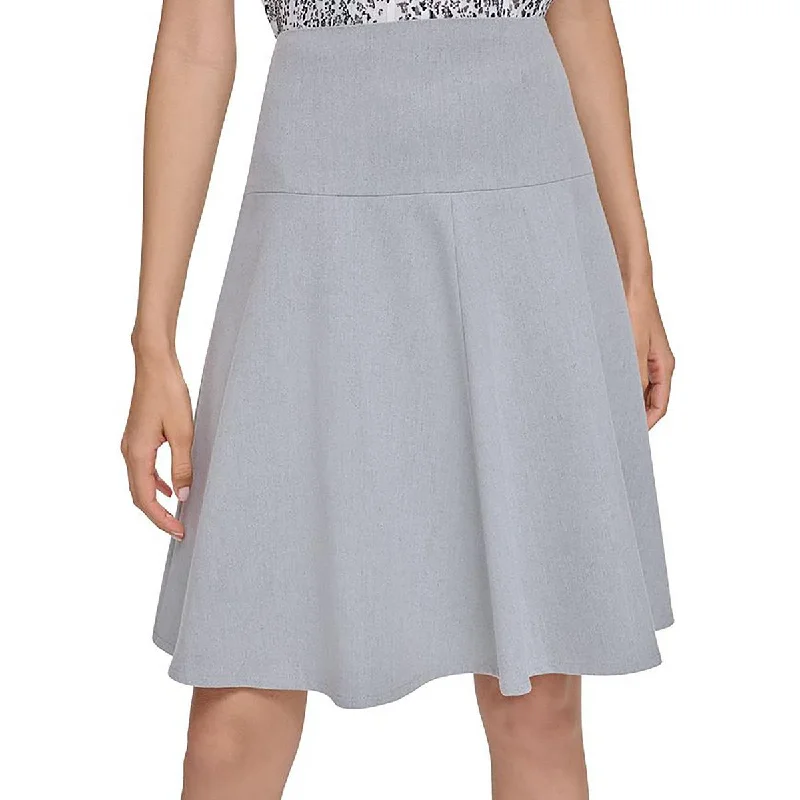 Calvin Klein Womens Lined Above Knee A-Line Skirt chiffon skirt lightweight
