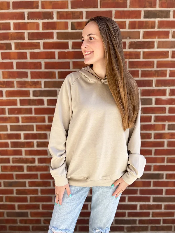 Ultra Soft Scuba Sweatshirt Hoodie with Drawstring Waist Adjustable Fitted