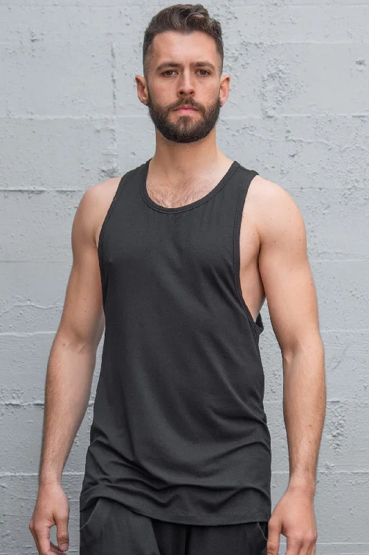 Five and Diamond Low Cut Tank - viscose bronze tank top