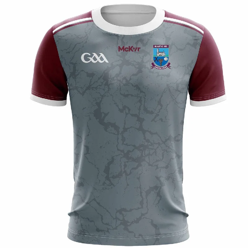 Mc Keever Argideen Rangers GAA Training Jersey - Adult - Grey/Maroon Player Fit Lavender Jersey Tee