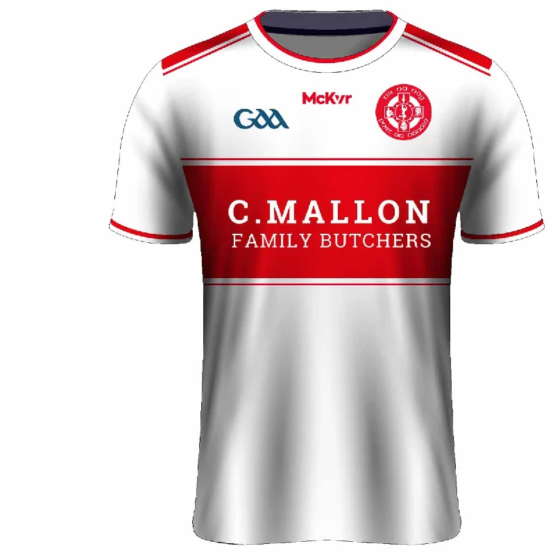 Mc Keever Tir na nOg GAA Playing Jersey - Womens - White Turtle Neck Jersey Shirt